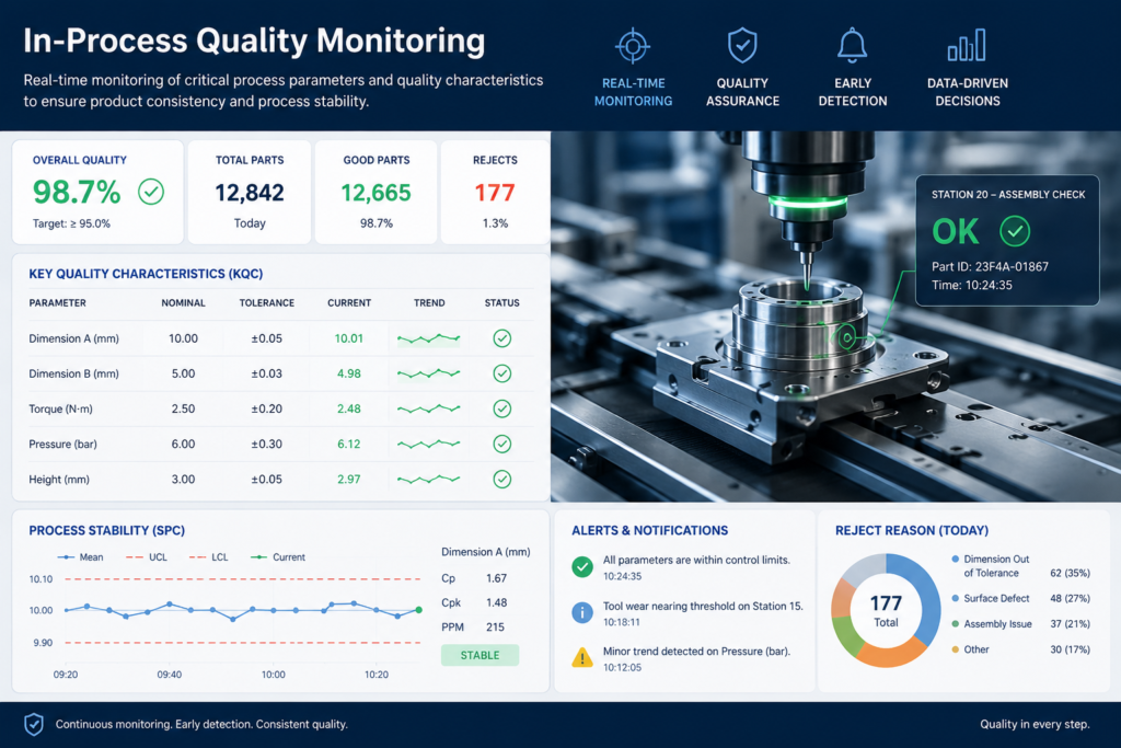 in process quality monitoring